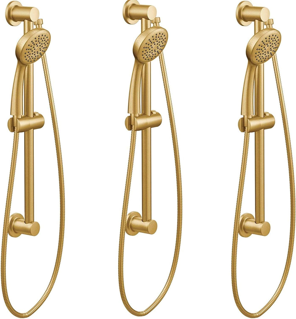 Chrome Handheld Shower with 24-Inch Slide Bar and 59-Inch Hose Z993