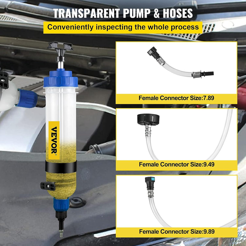 Transmission Fluid Pump Manual ATF Dispenser Tool Set with Adapters Pack of 2 B769233