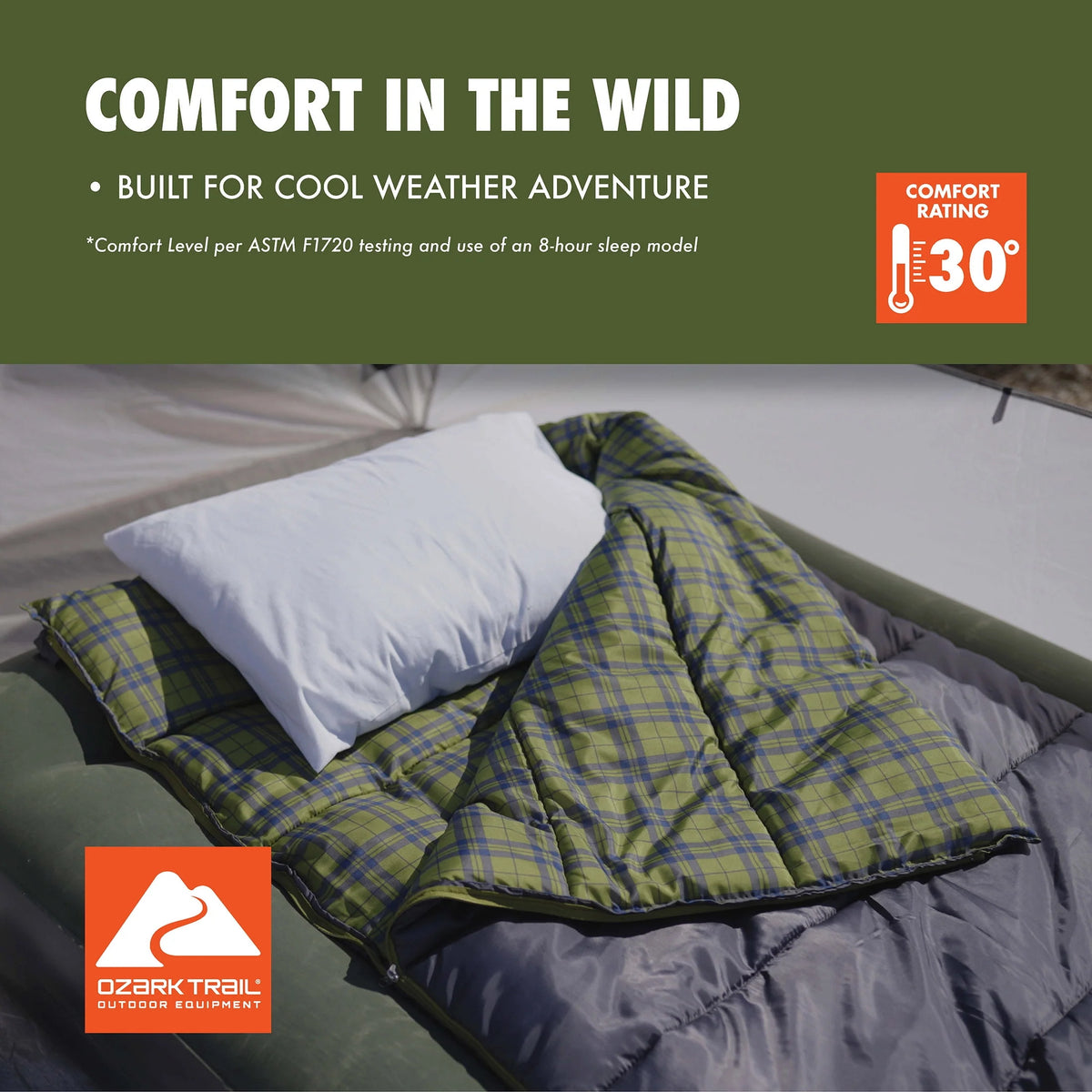 Oversized 30-Degree Rectangular Sleeping Bag R630