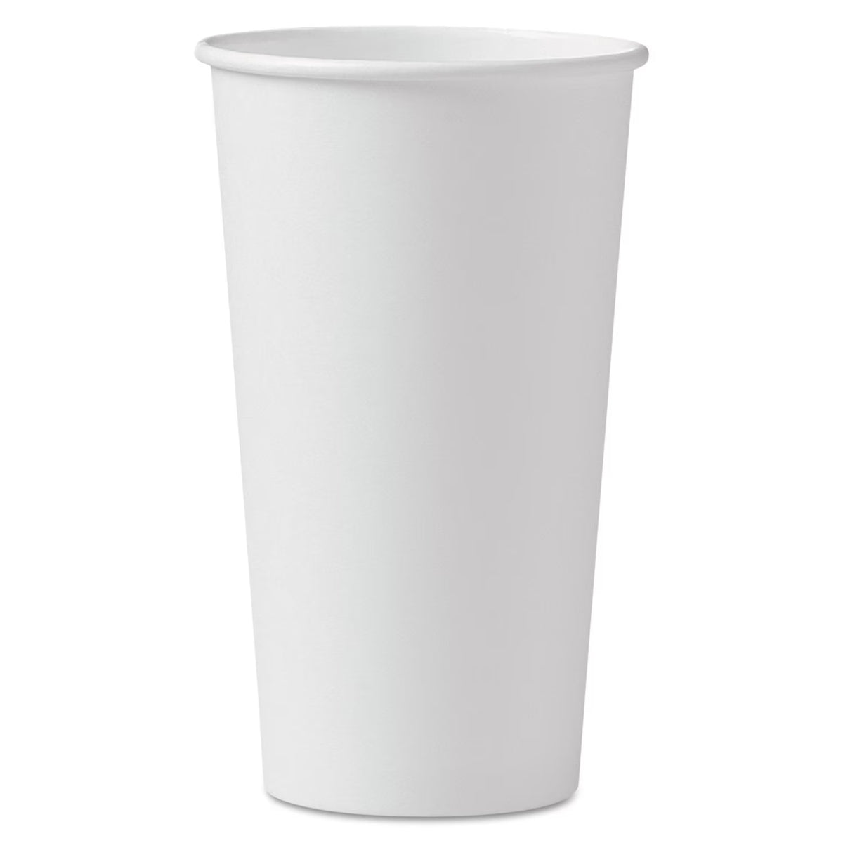 20 oz White Poly Paper Hot Cups J111444
