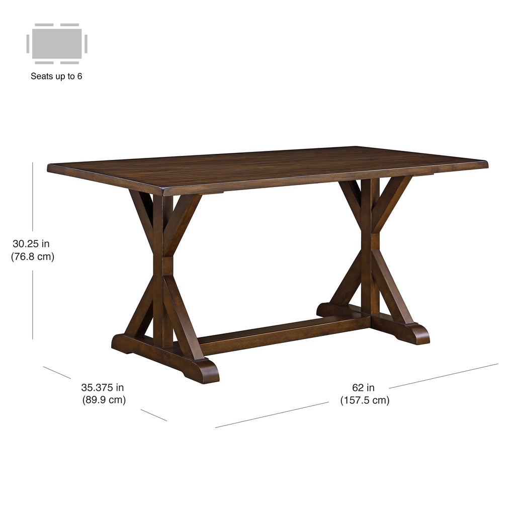 Dark Brown Modern Farmhouse Dining Table H944643