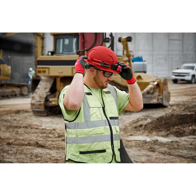 Red Type 1 Class E Front Brim Non-Vented Hard Hat 5-Pack O99546