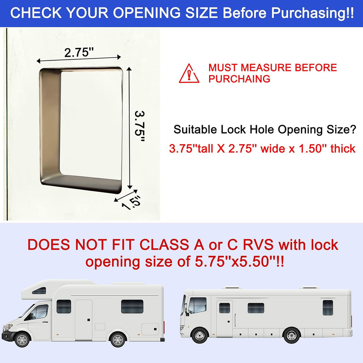 RV Keyless Entry Door Lock with Key Fobs and Backlit Keypad W51443