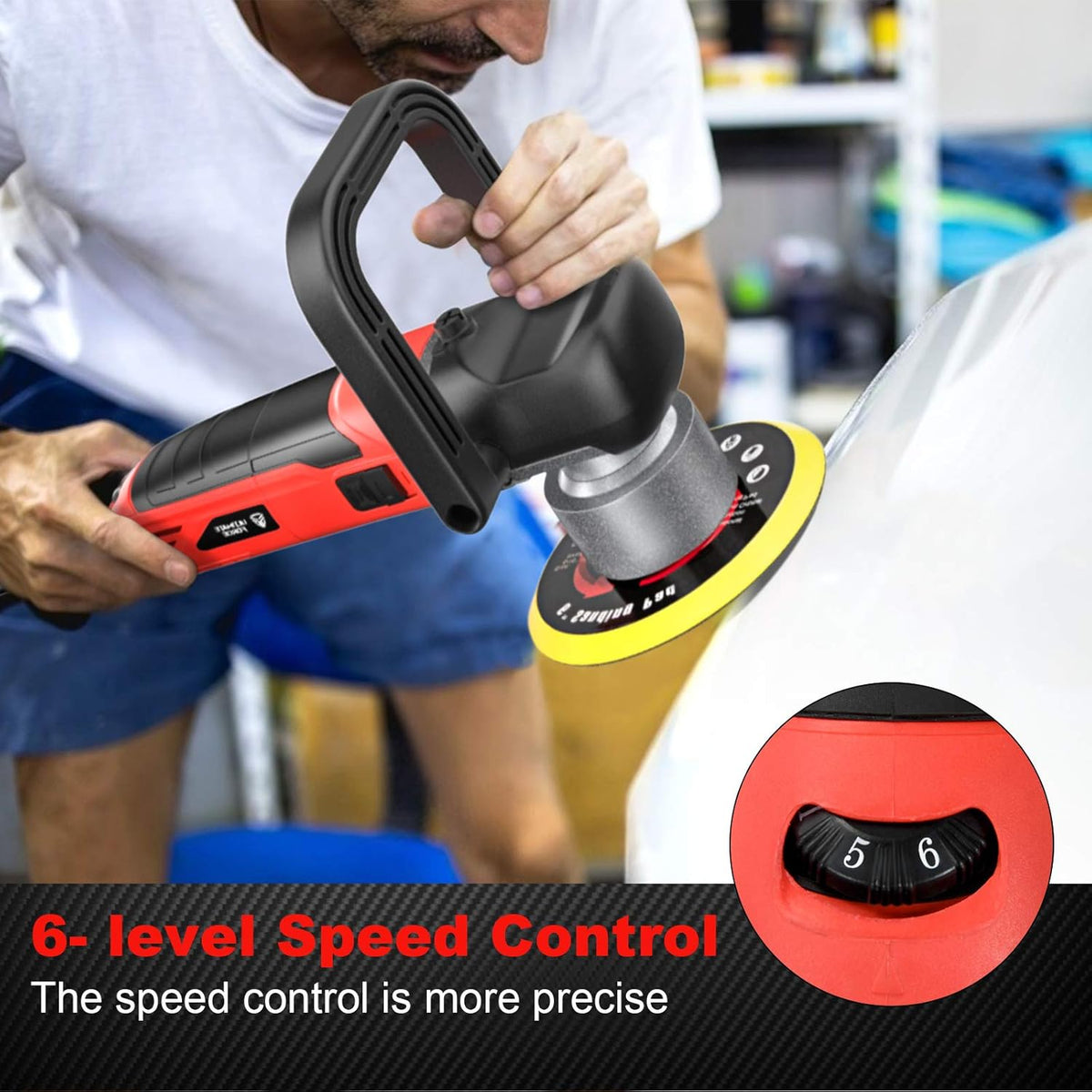 6 Inches Dual Action Random Orbital Polisher Pack of 2 Z89384