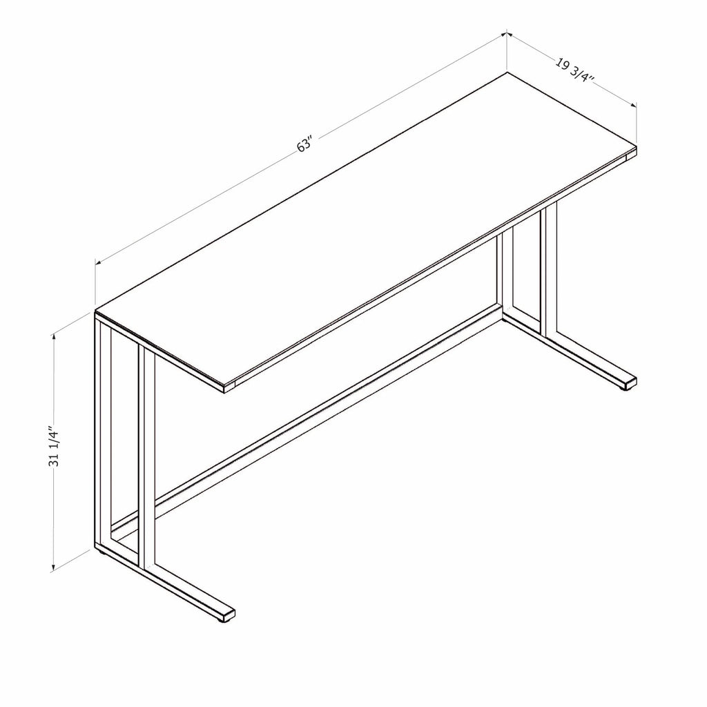 Black Computer Desk F1166