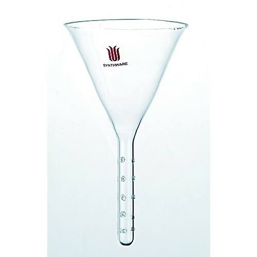 Solvent Addition Funnel, Top Diameter: 90mm, Stem OD: 19mm, Stem Length: 100mm R833169
