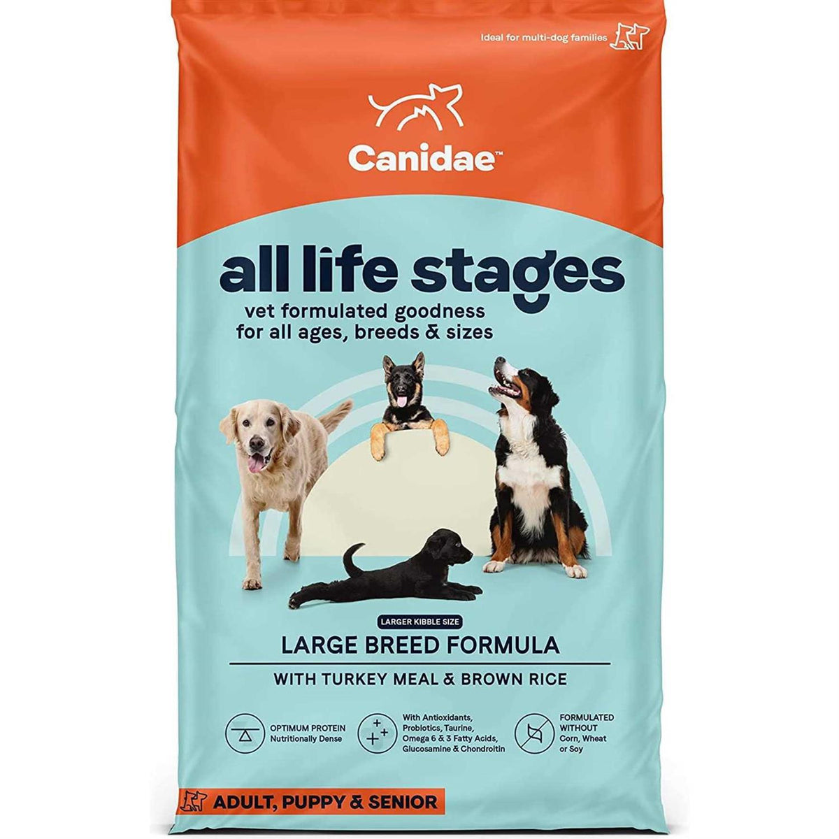 Large Breed Dog Dry Food Turkey Meal Brown Rice H977