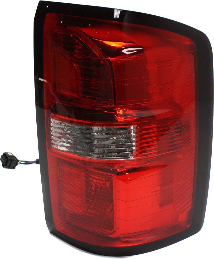 Tail Light Assembly Compatible with 2014-2015 GMC Sierra 1500/2015 GMC Sierra 2500 HD 3500 HD Passenger Side F54275