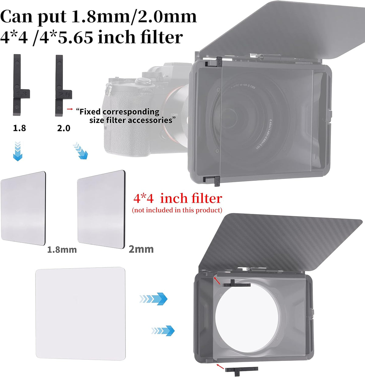 Lightweight Mini Matte Box with Top Flag E9267