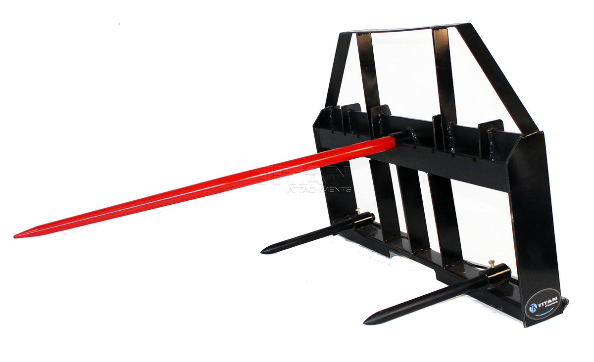 Skid Steer Hay Spear Attachment 3,000 lbs Capacity C7080