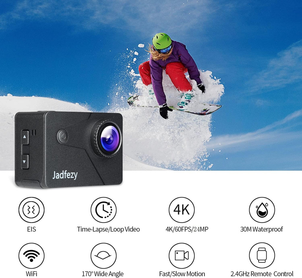 4K 60FPS Sports Camera with EIS Anti-Shake and 8X Zoom K3568