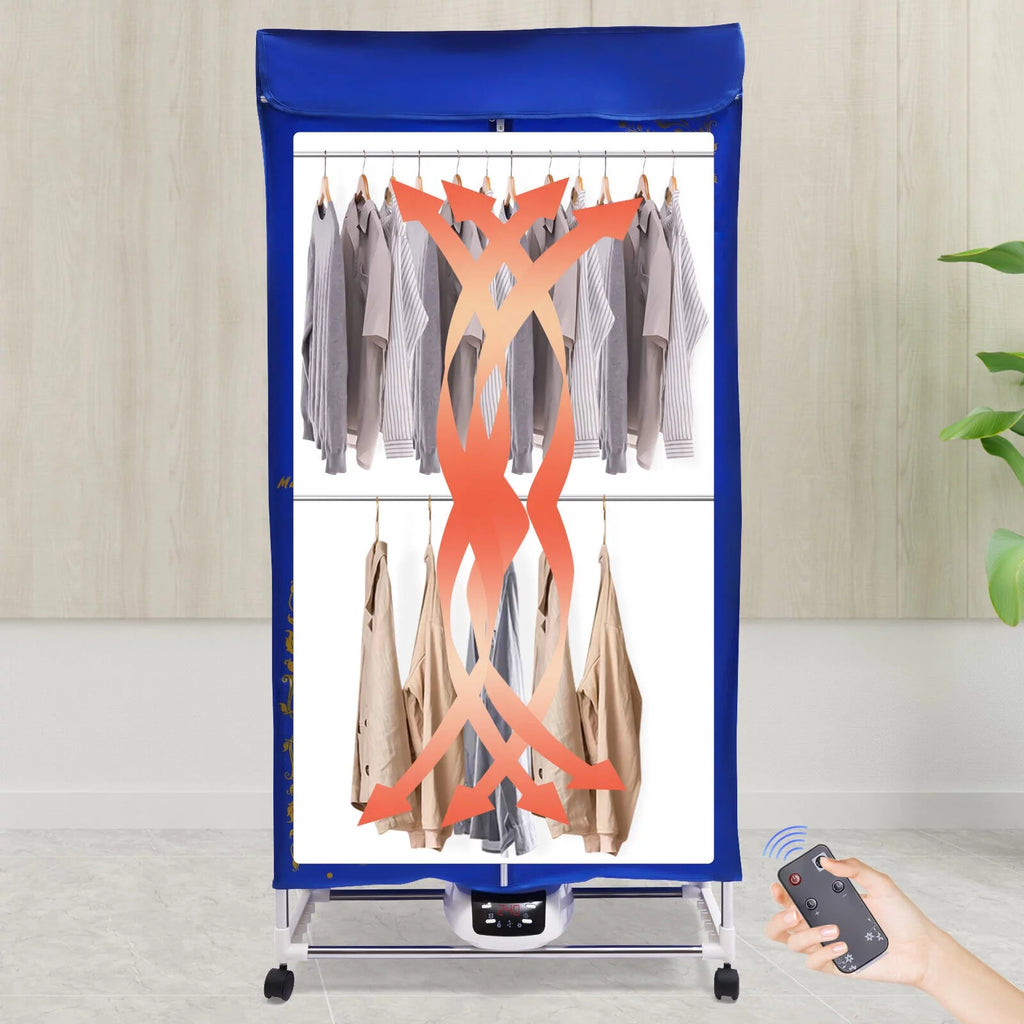 Portable Folding Clothes Dryer with Wheels J389