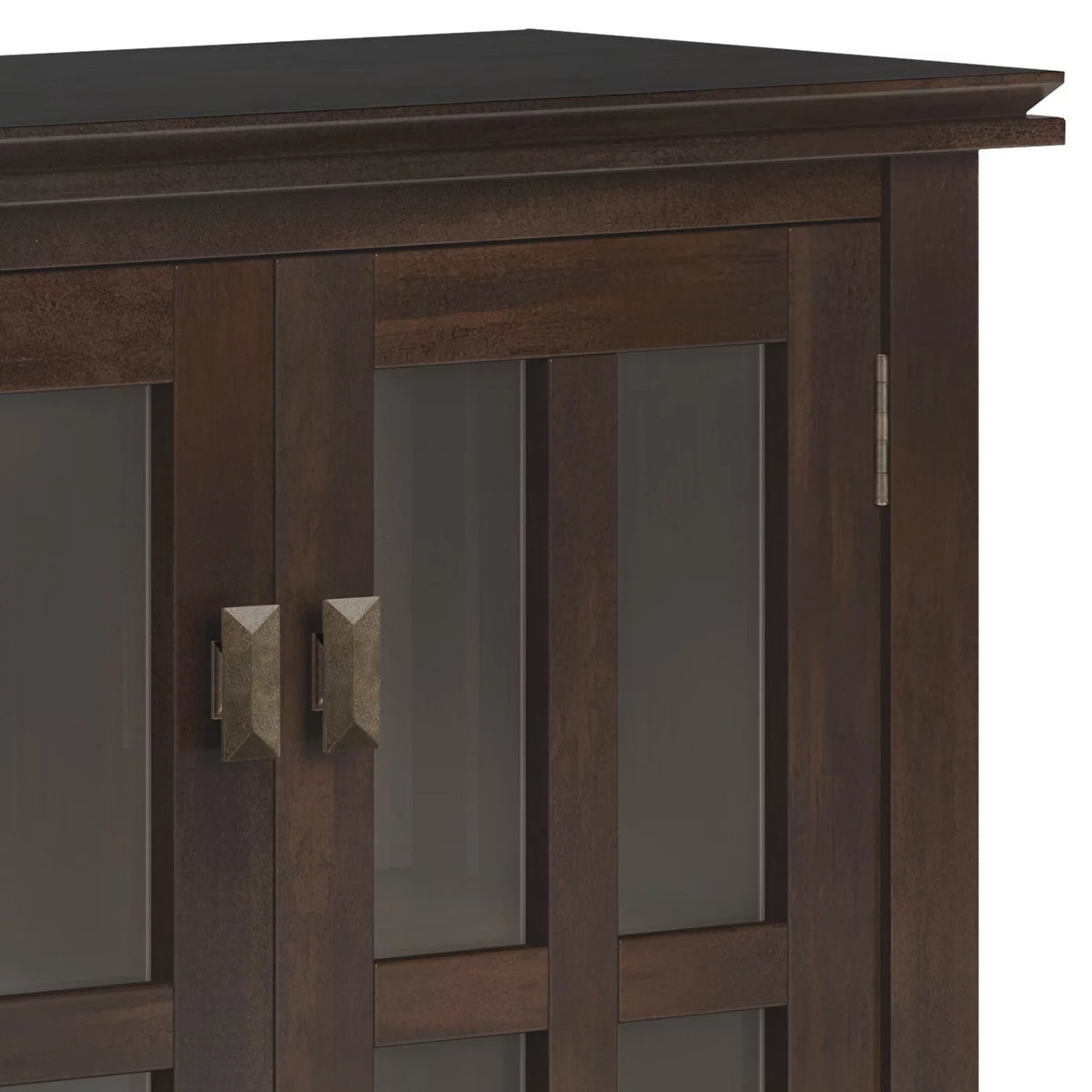 Solid Wood 30 inch Wide Low Storage Cabinet in Tobacco Brown T530