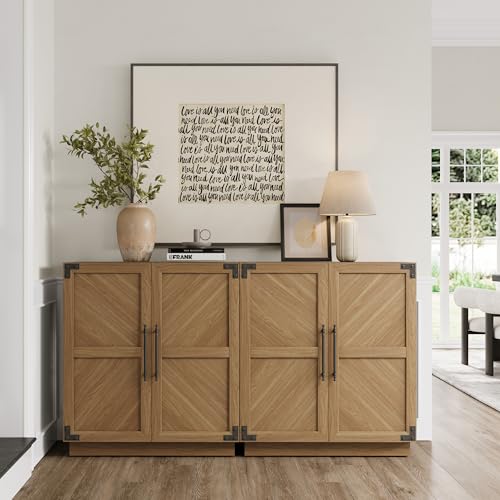 Sideboard Buffet Cabinet with Doors and Adjustable Shelves C75264
