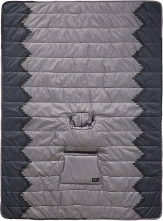 Slate Print Poncho Z795132