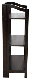 Espresso 3-Shelf Folding Bookcase S2699