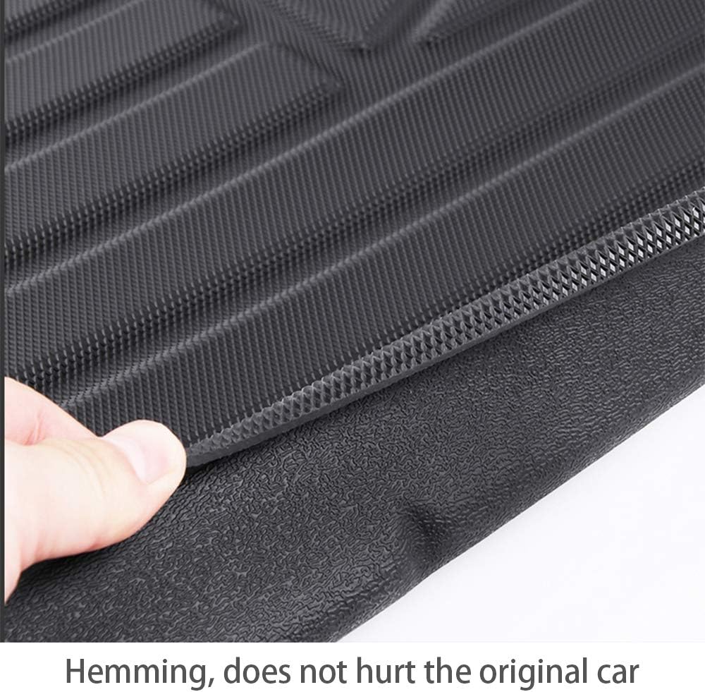 Black Pack of 2 Heavy Duty Rubber Trunk Liner Tray R588426