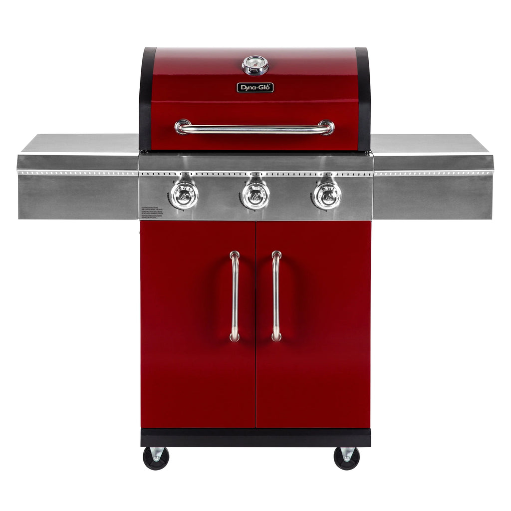 3 Burner Red Propane Gas Grill B349