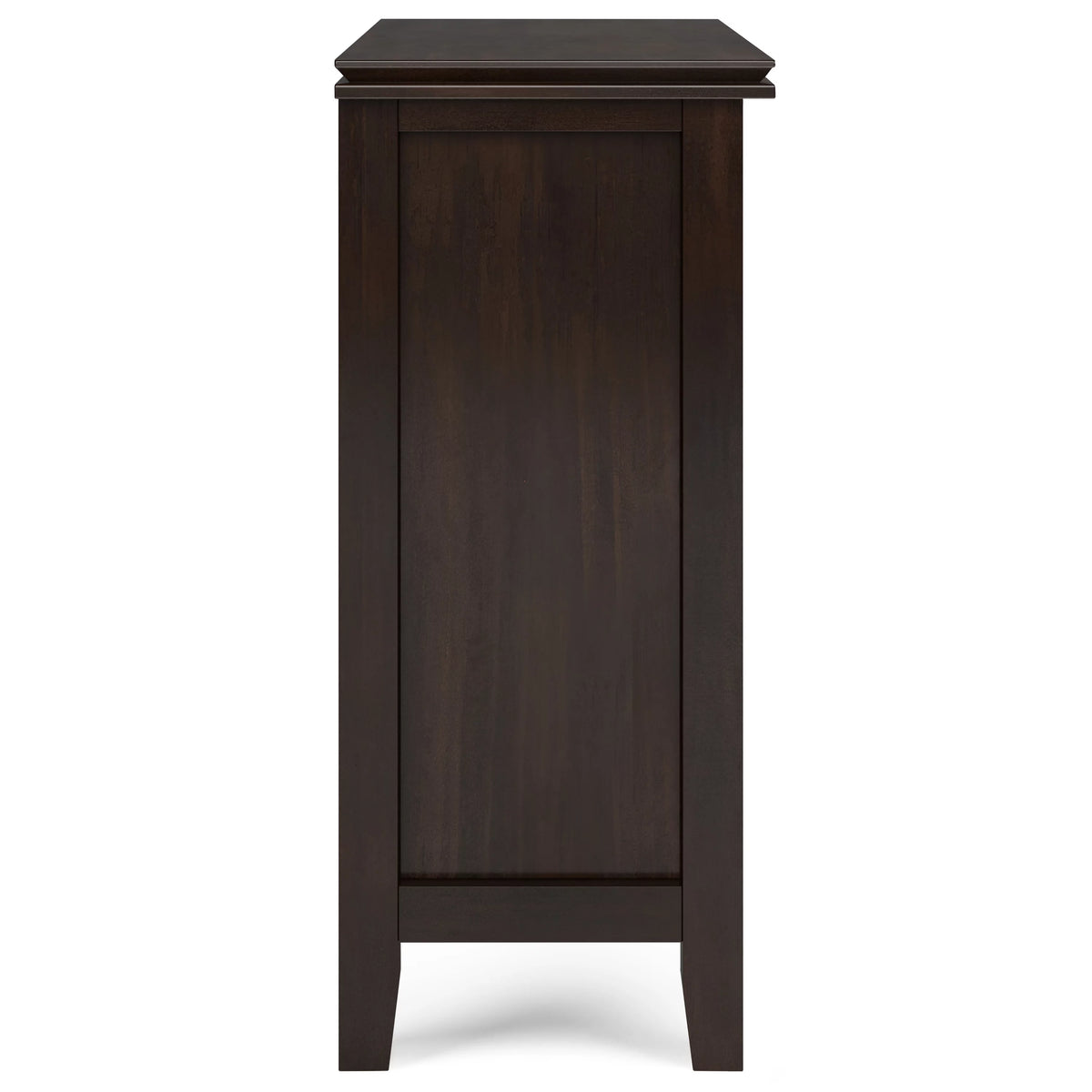 Solid Wood 30 inch Wide Low Storage Cabinet in Tobacco Brown T530