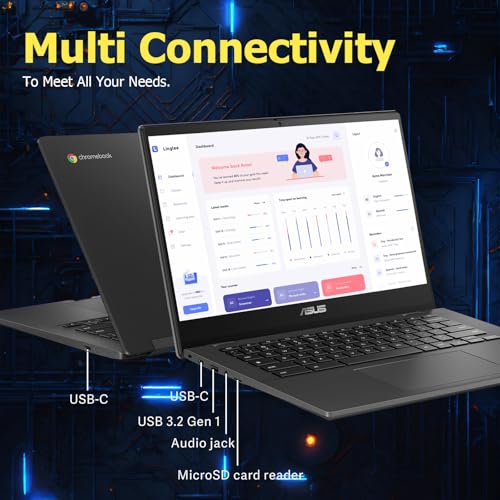 14" Chromebook, MediaTek Kompanio 520, 4GB RAM, 320GB Storage, FHD Laptop K6359