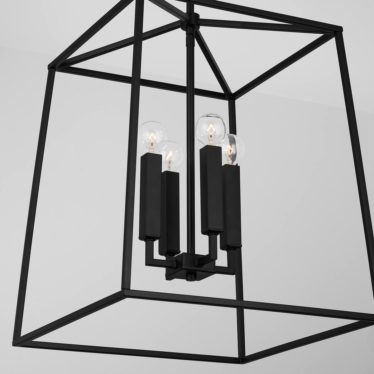 4 Light Foyer Matte Black X491
