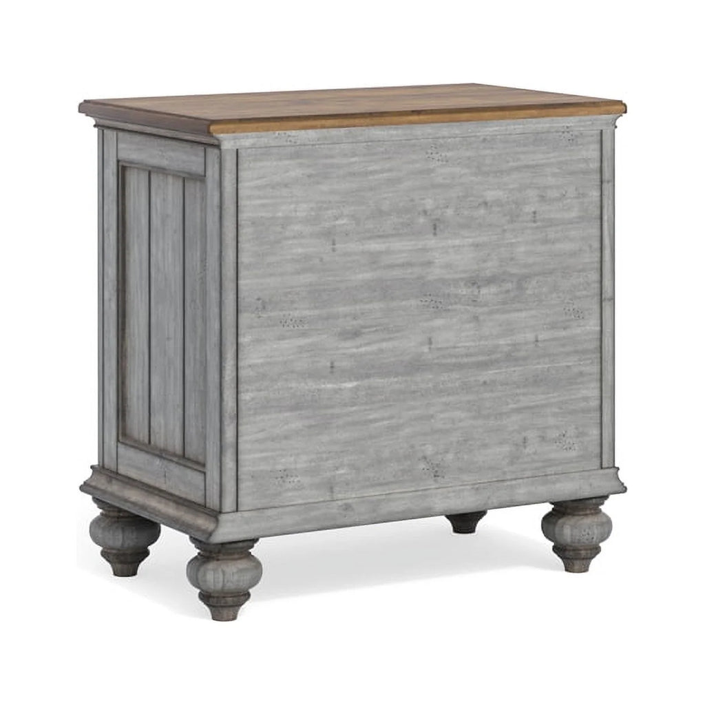 Weathered Gray 3 Drawer Nightstand Y101114
