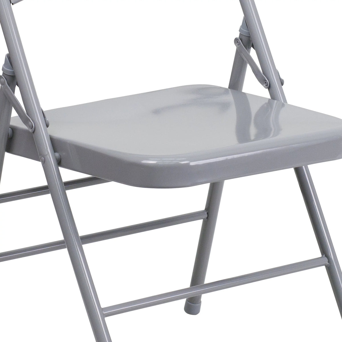 Gray Metal Folding Chair U820