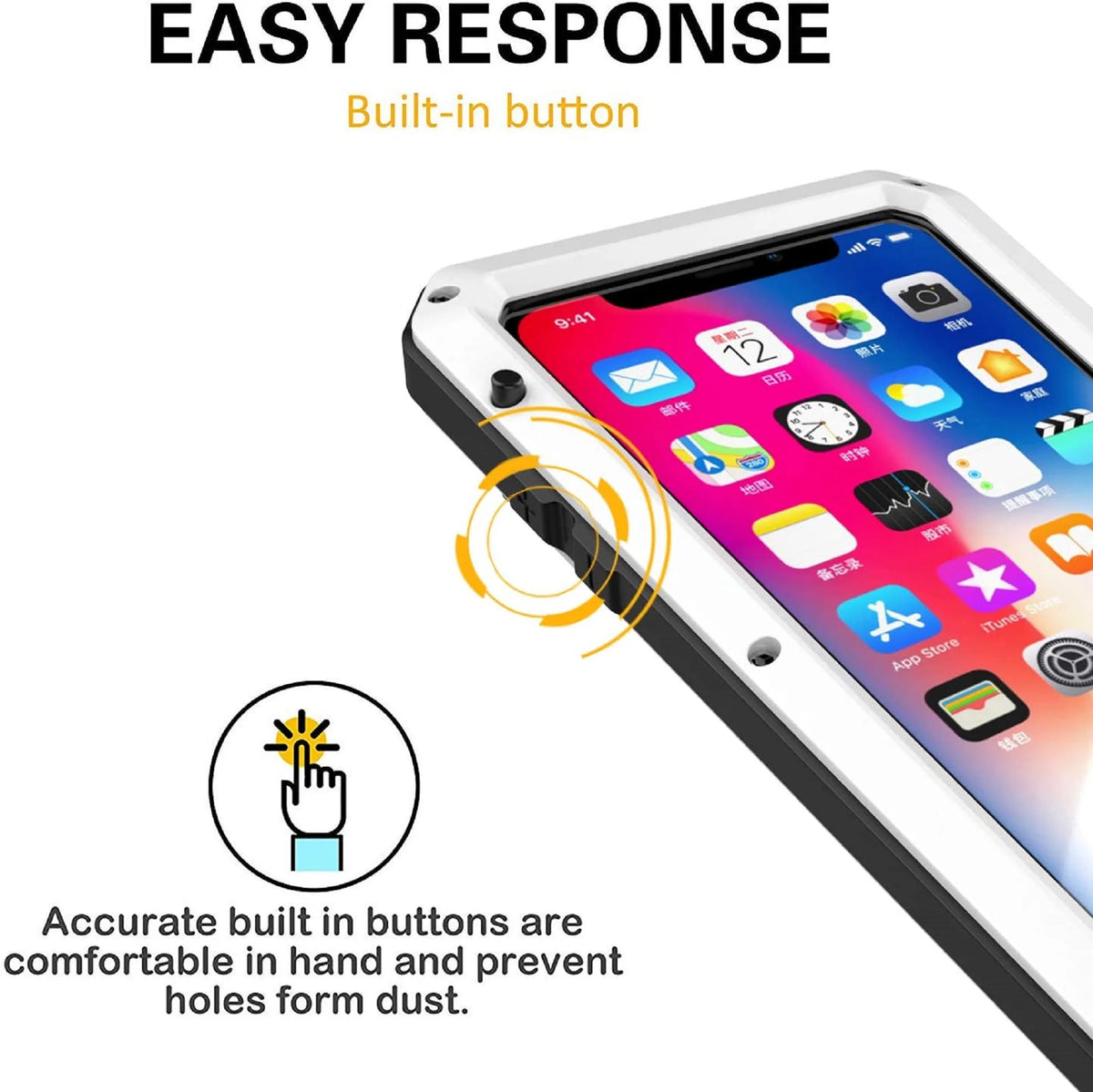 Gold Aluminum Metal iPhone 6s Case E6897