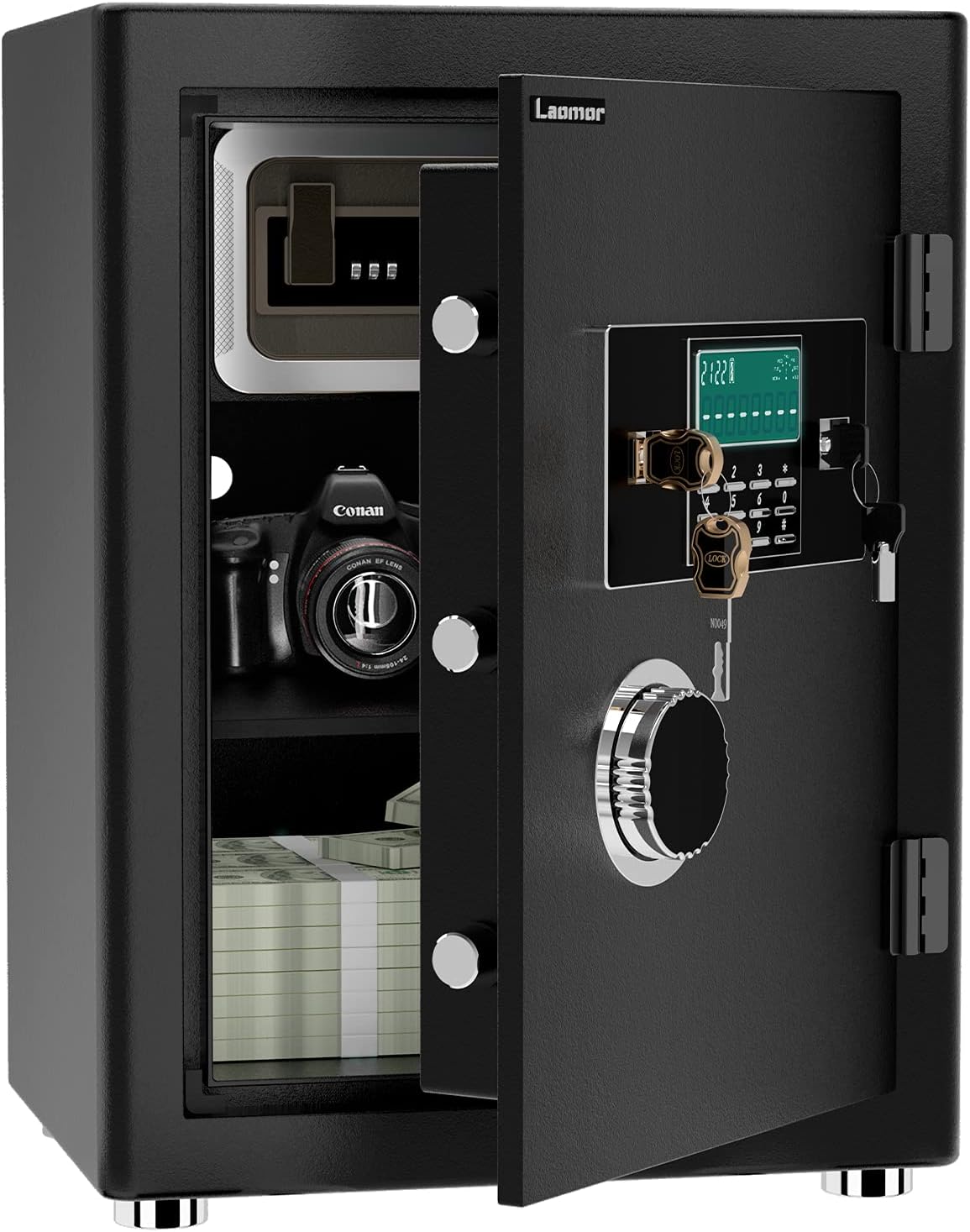 2.05 Cubic Feet Black Security Safe with LCD Digital Screen Q62345