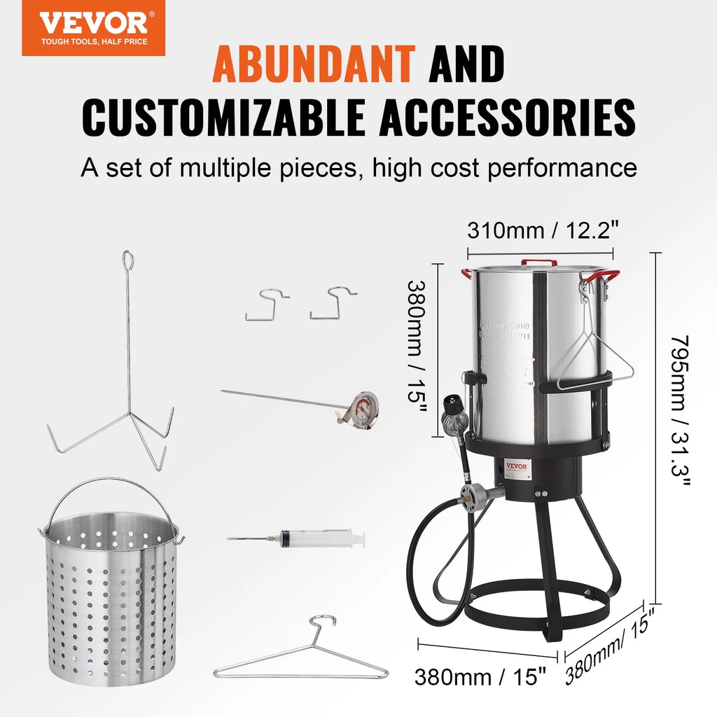 30 Qt Aluminum Propane Turkey Fryer Kit Z5761