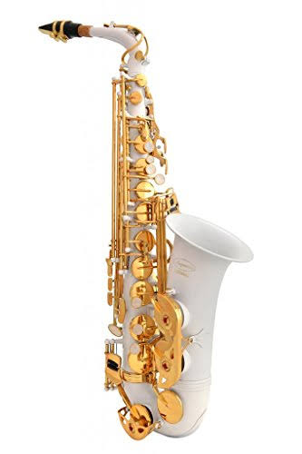 White-Gold Keys Alto Saxophone with Case M554721