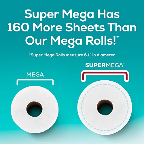 6 Super Mega Rolls Toilet Paper (Pack of 2) Z155