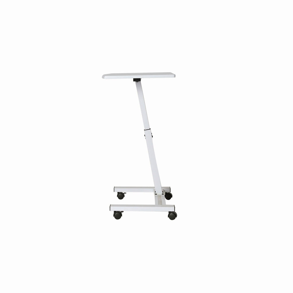 Mobile Height-Adjustable Laptop Desk Cart, White D17502