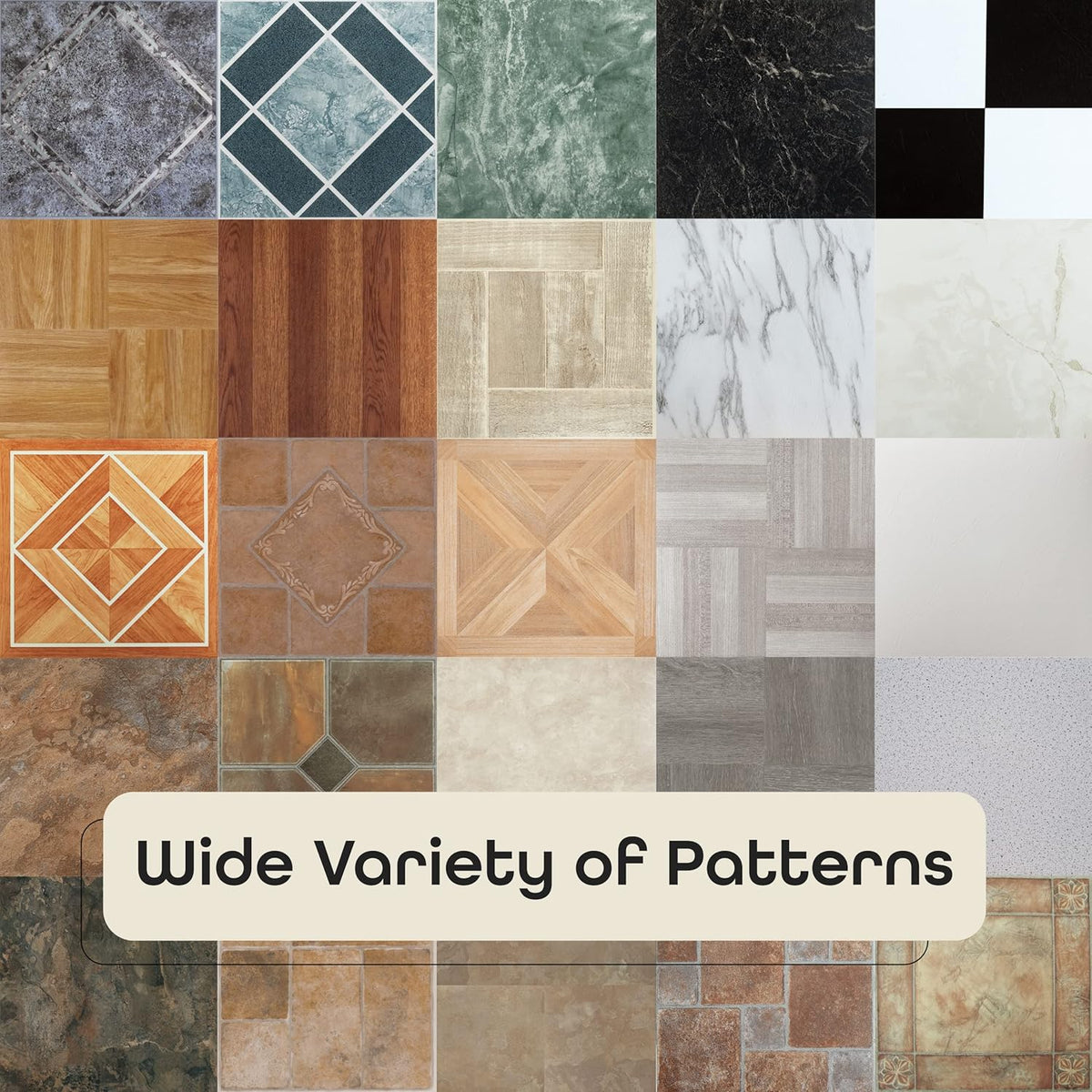 Light Oak Diamond Parquet Pattern 20 Tiles 12" x 12" Self Adhesive Vinyl Floor Tiles C60883
