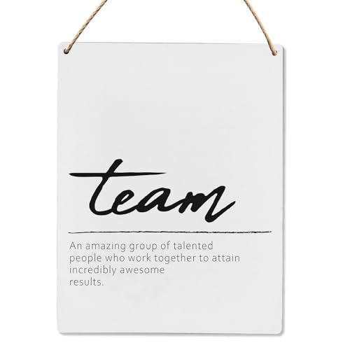 Office Motivational Wood Hanging Sign 8x10 Inch L78744