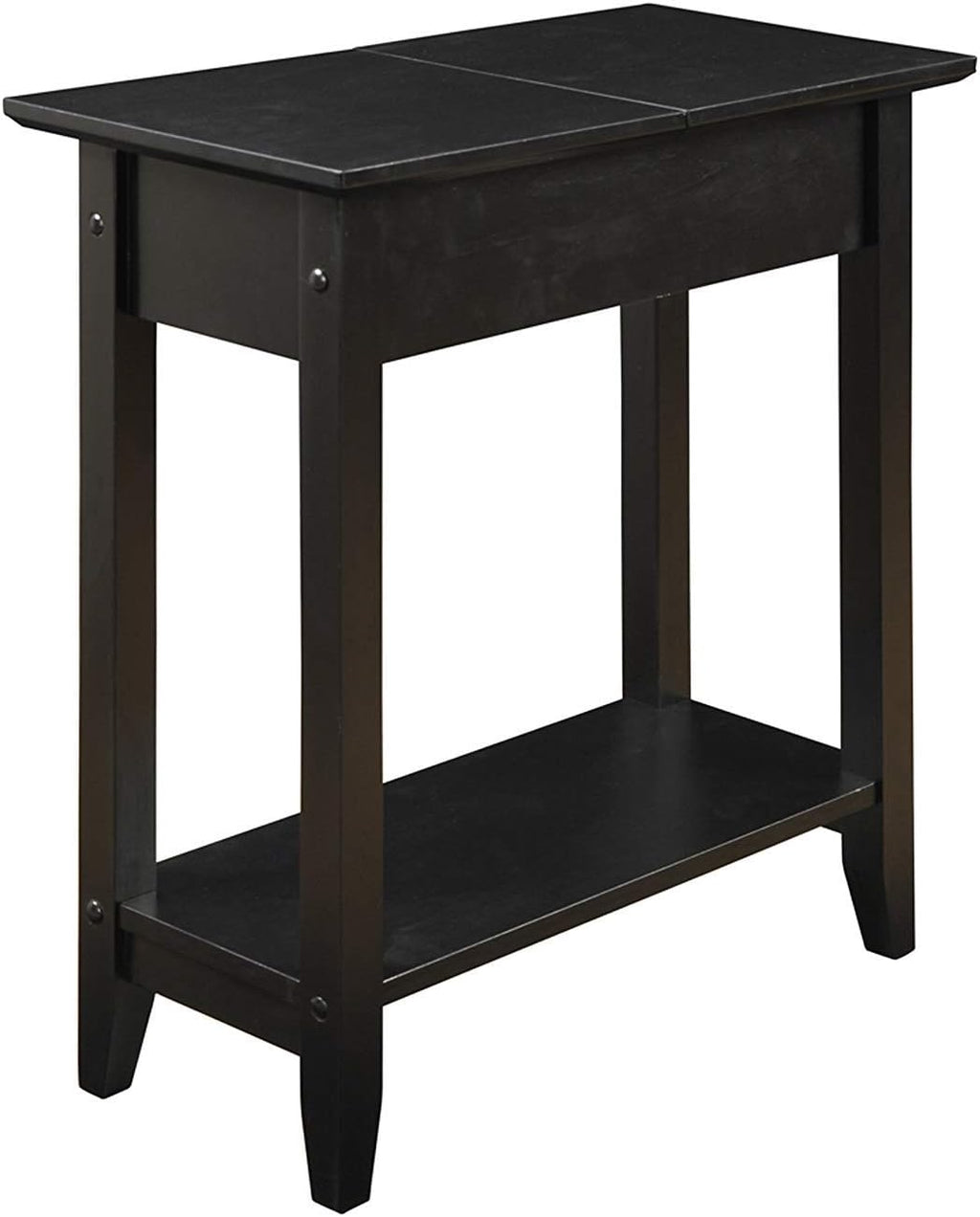 Black Flip Top End Table C1317
