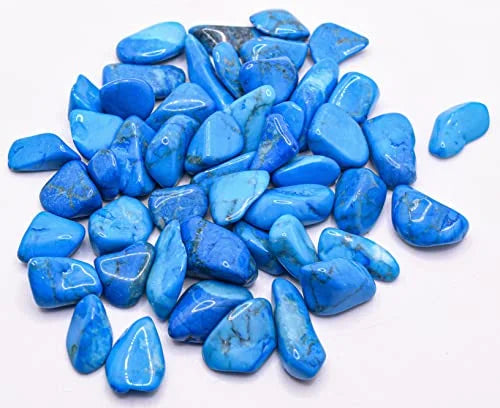 1 lb Blue Howlite Tumbled Stone Crystal E75495