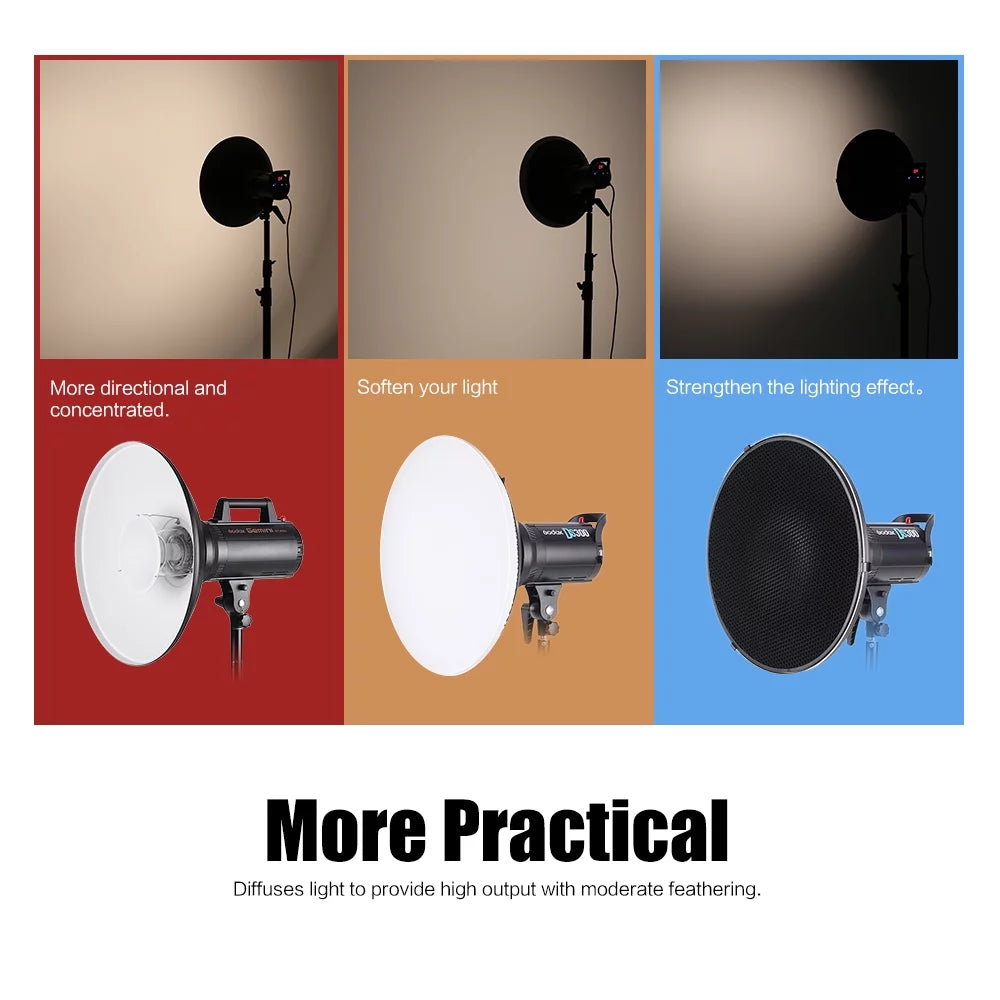 41cm Speedlite Strobe Lighting Diffuser Beauty Dish Lampshade Bowens Mount C334716