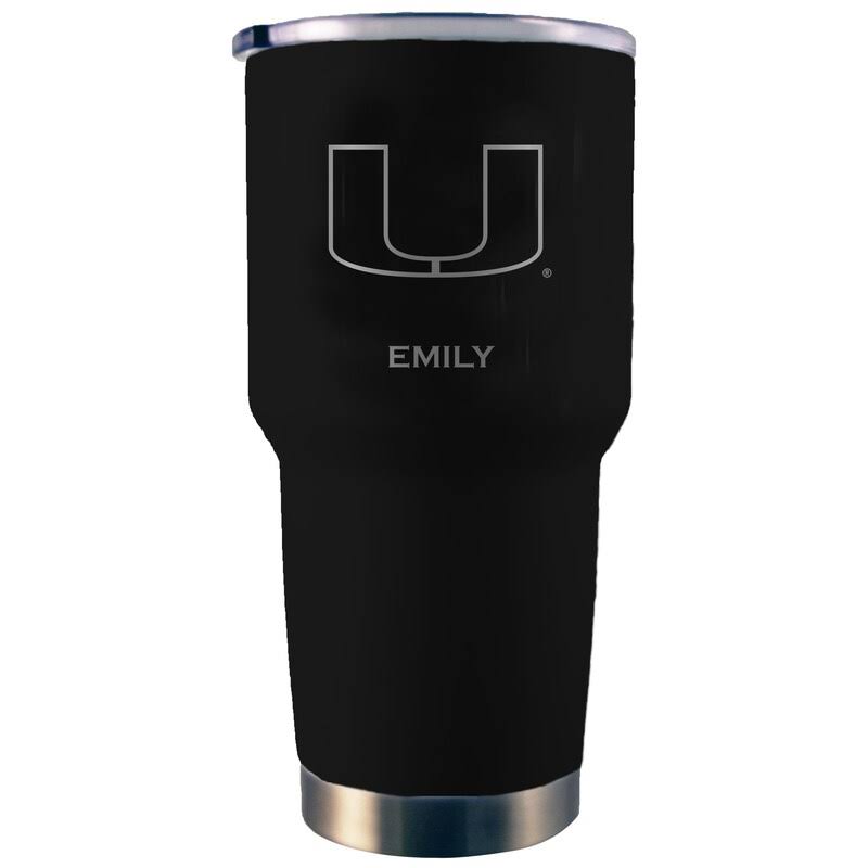 Black 30oz. Etched Tumbler Z6063