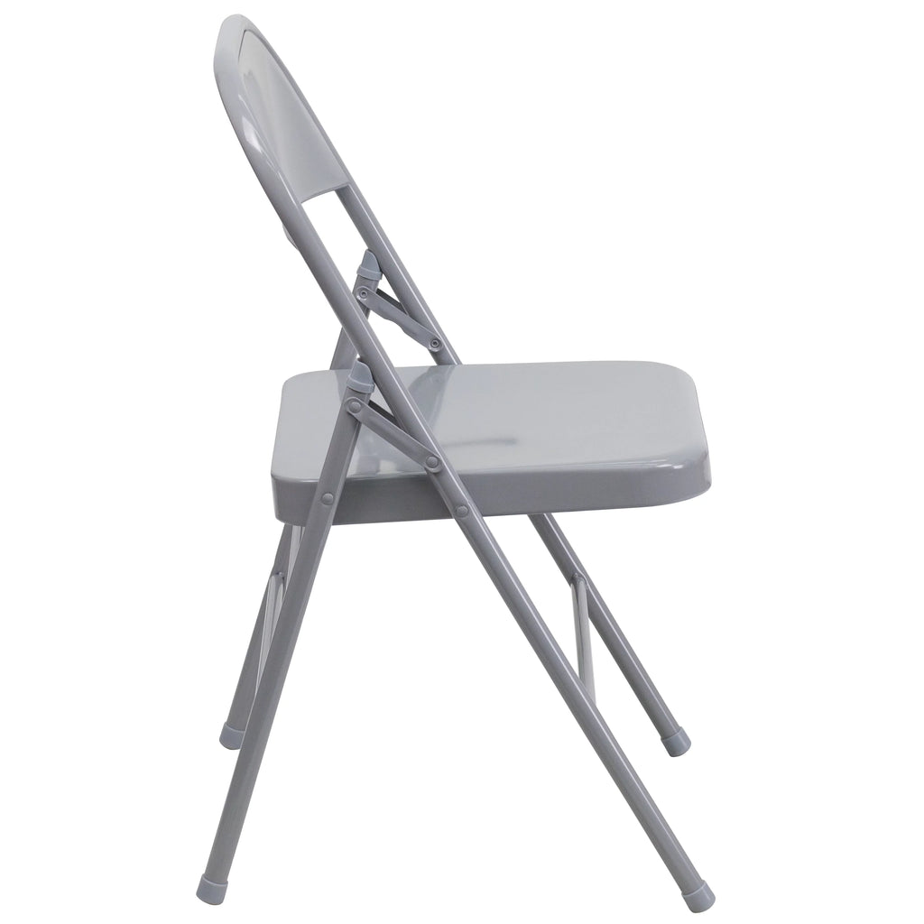 Gray Metal Folding Chair U820