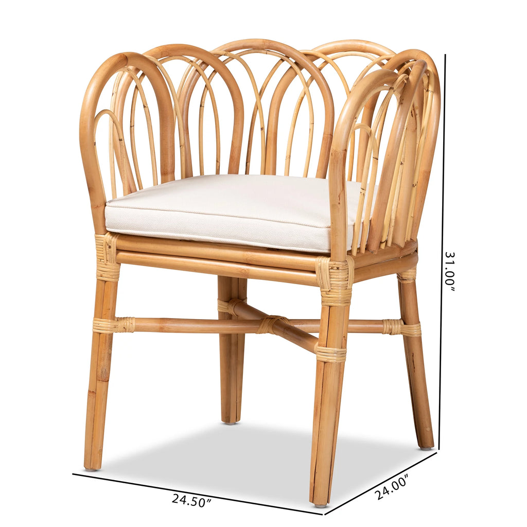 Natural Finished Rattan Chair Z147