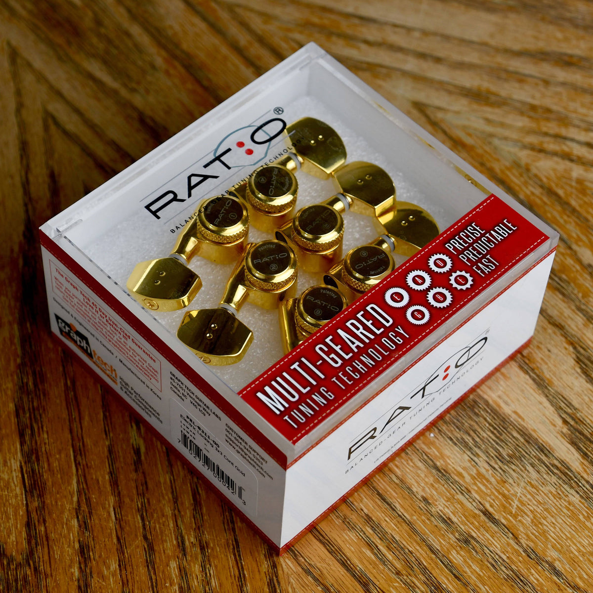 Ratio Electric Locking Tuners 3x3 Gold N683800