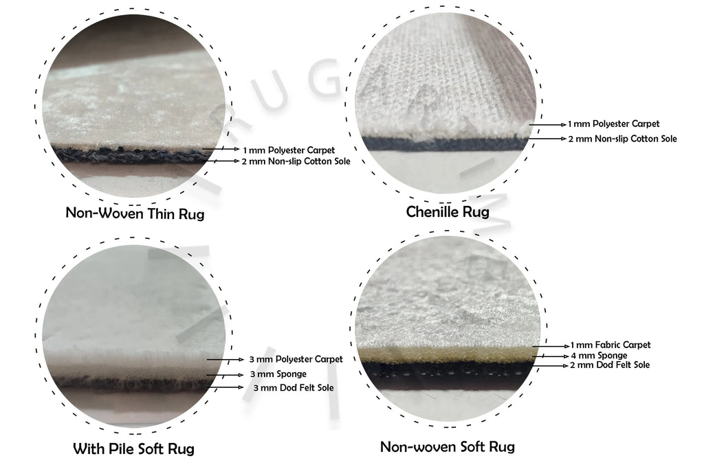 2'x3' Shimmery Marble Printed Rug C46880