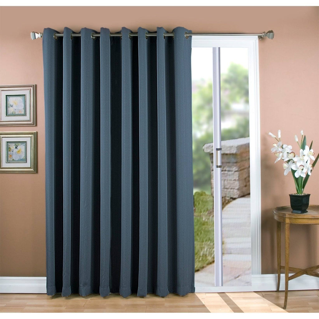 Natural Grommet Blackout Patio Panel with Attachable Wand H91943