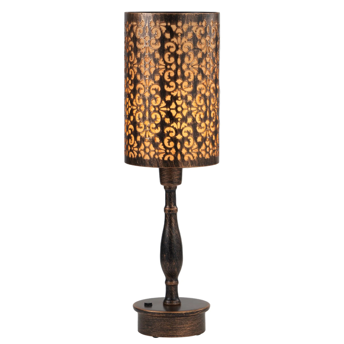 16.5'' Metal Cordless Rechargeable Touch Control Dimmable Table Lamp J11774