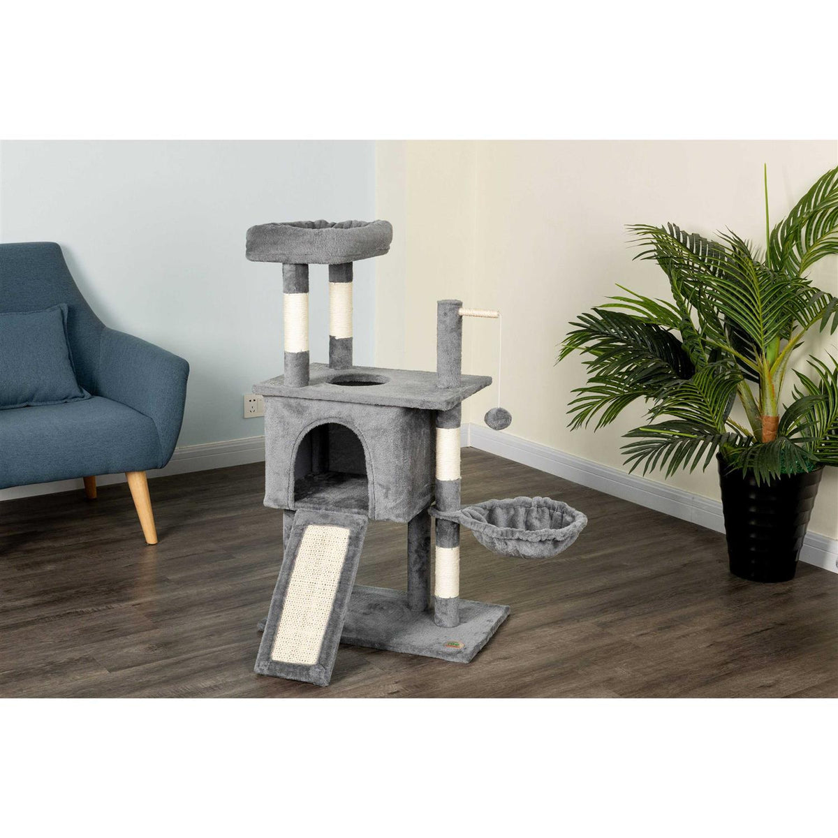 38in Three Level Cat Tree Tower E927545