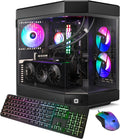 Black Gaming PC Desktop Intel Core i9 13900KF NVIDIA GeForce RTX 4070 12GB 32GB DDR5 1TB NVMe Windows 11 Home H13067