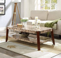 Faux Marble Brown Coffee Table N972430