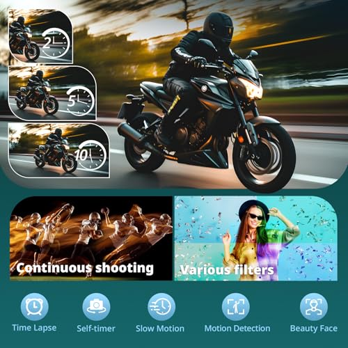 48MP 4K Digital Camera with 16X Zoom and Flip Screen A49517
