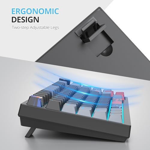 Black 82-Key Compact Wired RGB Mechanical Gaming Keyboard Q3704